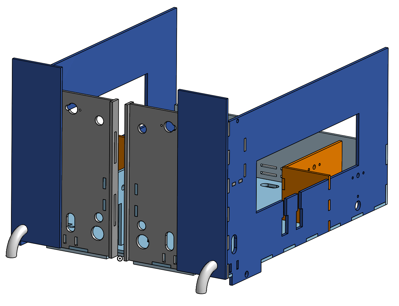 Top chassis CAD model