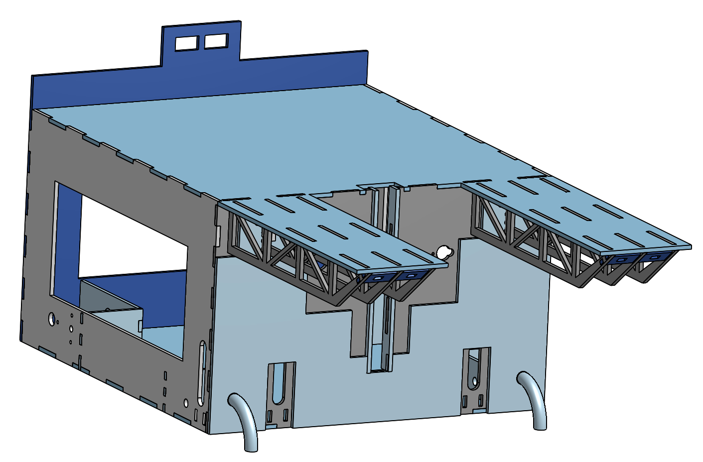 Bottom chassis CAD model