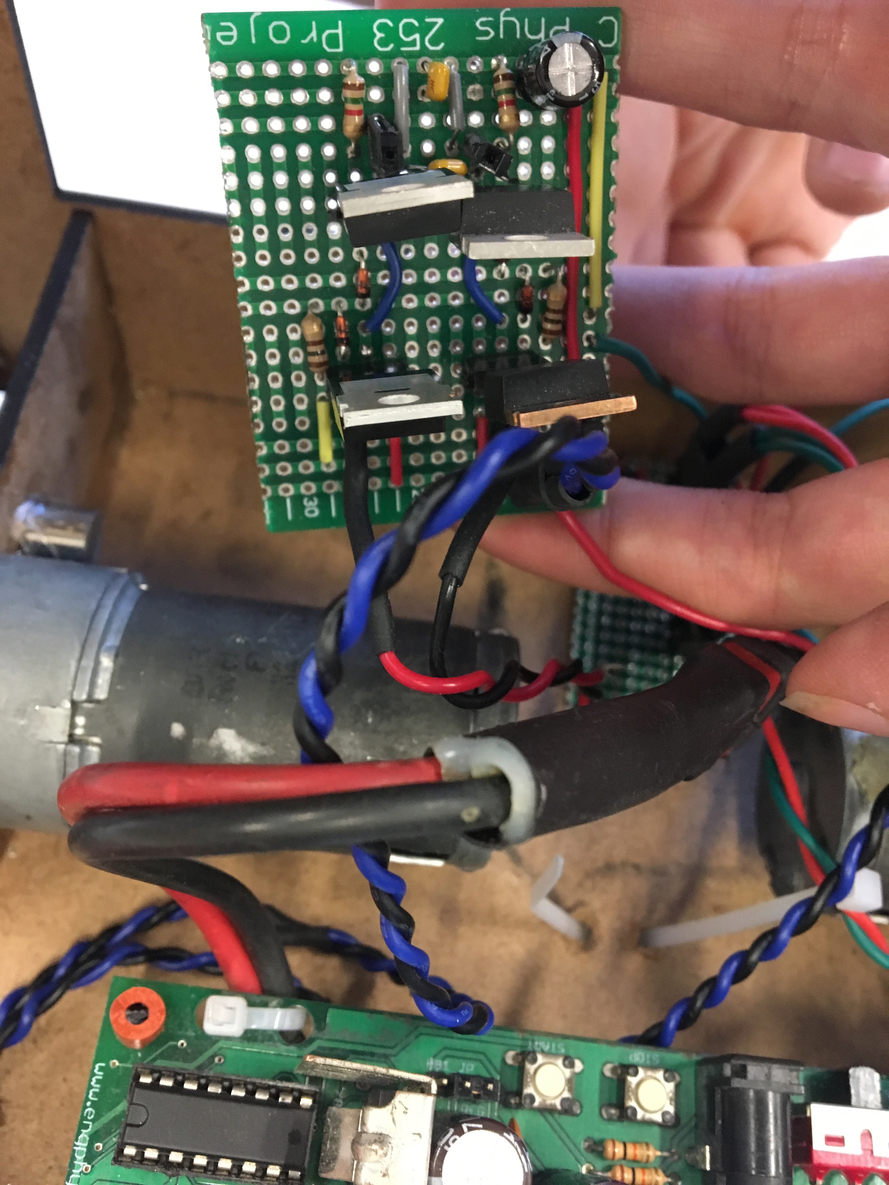 H-bridge soldered circuit